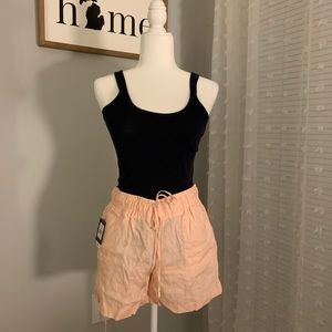 NWT Ellen Tracy pink Linen Shorts